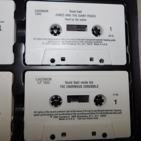 VTG The Roald Dahl SoundBook 5 Story Audio Cassette Collection 4 James Charlie + - Picture 8 of 8